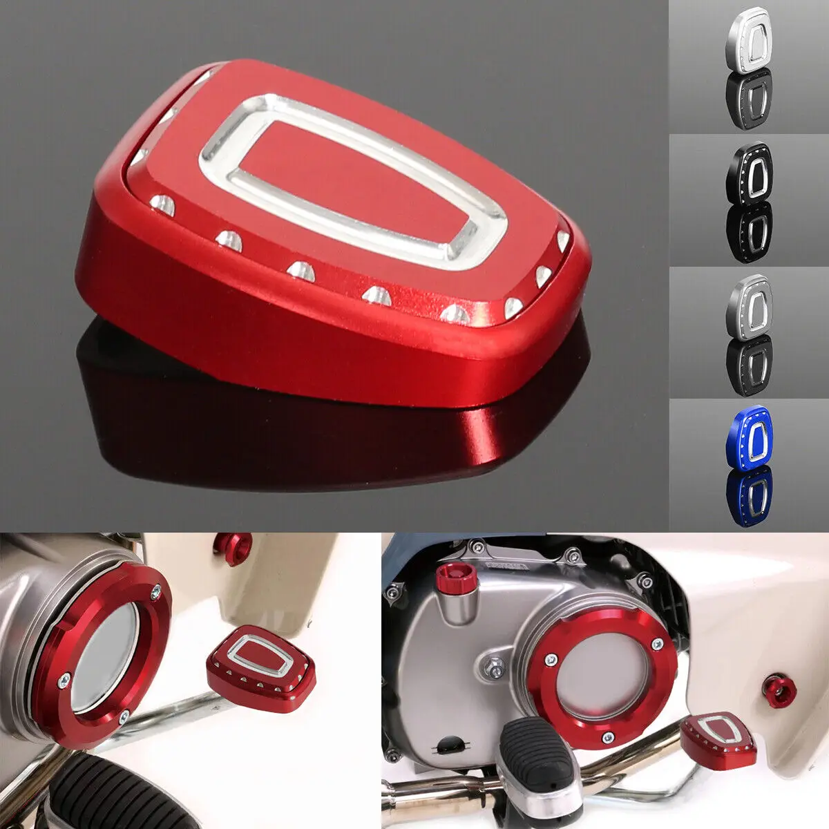 

Motorcycle external accessories CNC 3D Carving Cleats Brake Pedal Peg Pad for Honda Super Cub C125 2018-2024