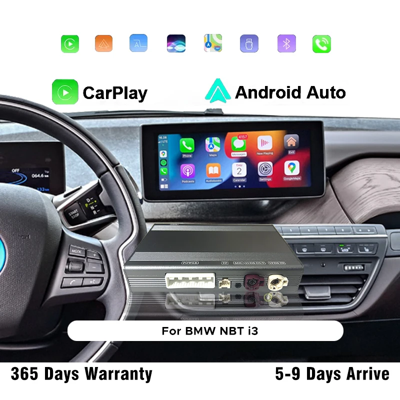 

Wireless CarPlay Interface For BMW i3 I01 2013-2017 NBT System With Android Auto Mirror Link AirPlay Car Play Function