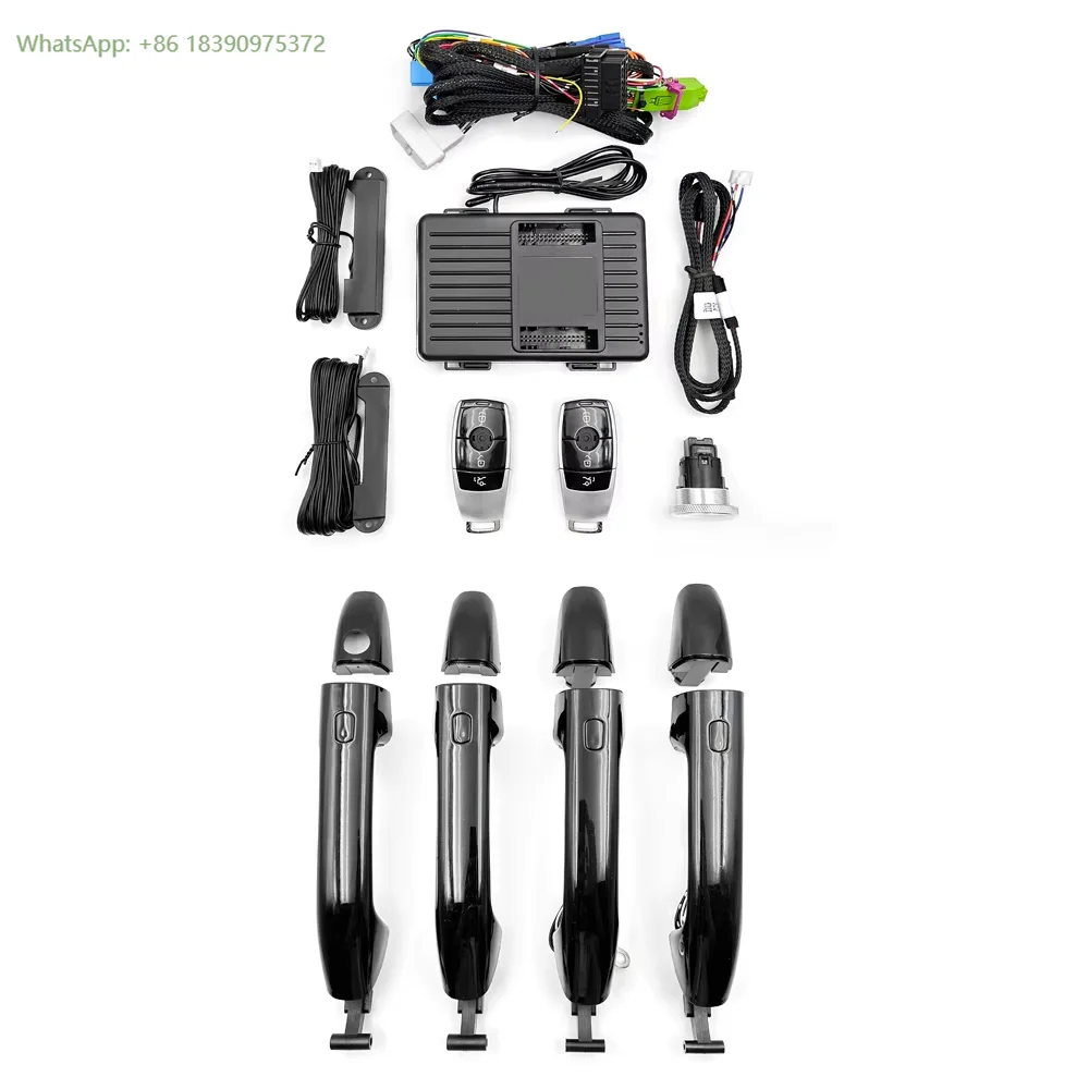 Chidengde for Vito W447 W448 Push Button Start Stop System Remote Starter Keyless Go Car Accessories With 4 Sensor Handle