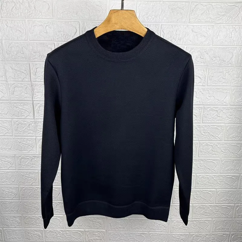 

Зимний модный вязаный теплый свитер на подкладке, базовый слой, уютный длинный све, круглый пуловер для мужчин, бренд ChargeKnow