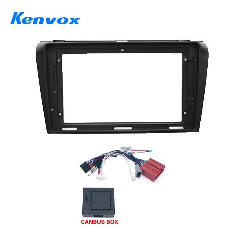 kenvox 9 Inch For MAZDA 3 2004 2009 Car Radio Android Stereo GPS MP5 Player Casing Frame 2 Din panel Fascia Dash Cover