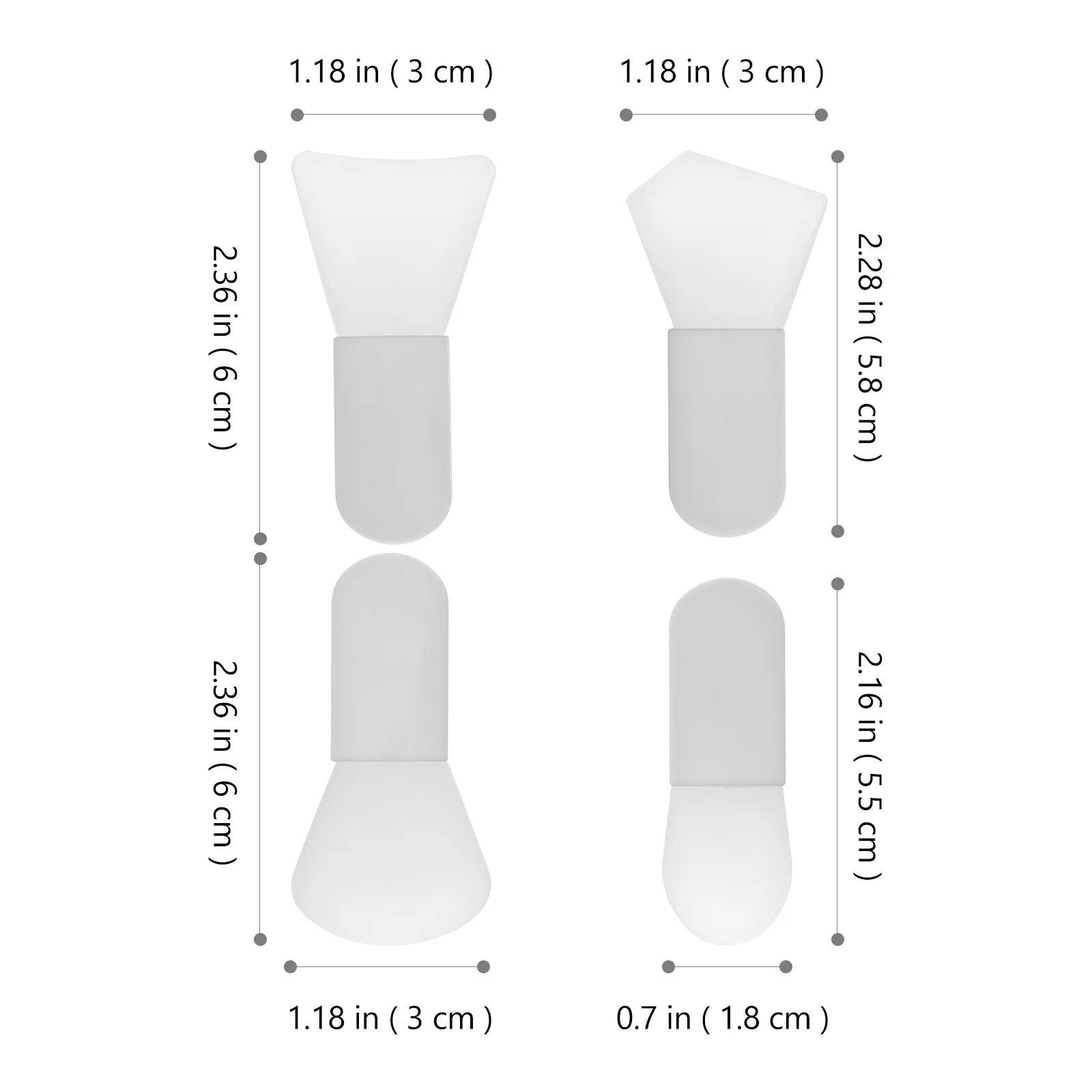 1 set 1 Set Face Brush With Box Silicone Face Mask Applicator Tool Portable Mini Skincare Spatula For Facial Eye Mask Reusable