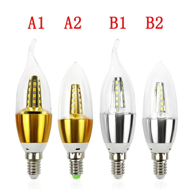 Светодиодная лампа-свеча E14, светодиодная декоративная лампа для дома E14, 7 Вт, 9 Вт, 220 В переменного тока, SMD2835