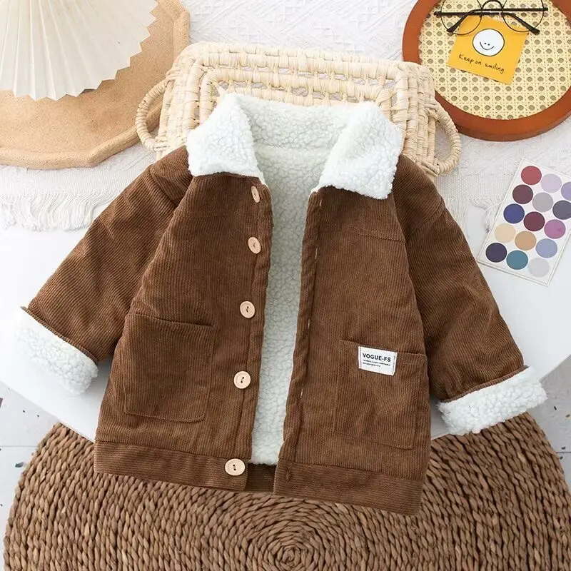 Autumn Winter New Boys Girls Jacket Coat Kids Warm Outwear Clothes