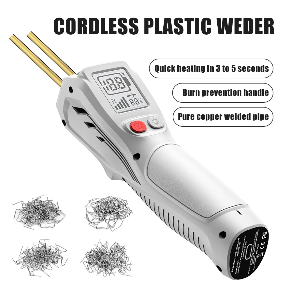 

Портативный аппарат для сварки пластика 500 Вт, паяльник для ремонта бамперов автомобилей и мотоциклов, 99% из видов пластиковых изделий, инструмент для ремонта