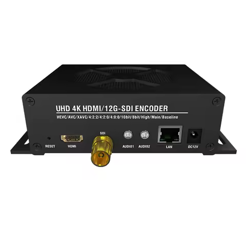 HX400S H.265 H.264 4K60FPS HDMI SDI 4K@60fps 12G SDI 3840*2160@60 IPTV Encoder with USB SD recording