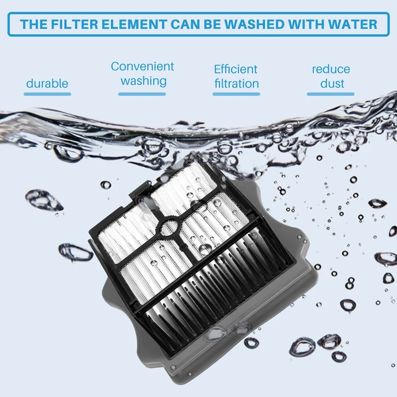 Filtre HEPA pour aspirateur sans fil Tineco Ifloor PLUS, remplacement pour aspirateur sur sol dur, Pound, 6 pièces