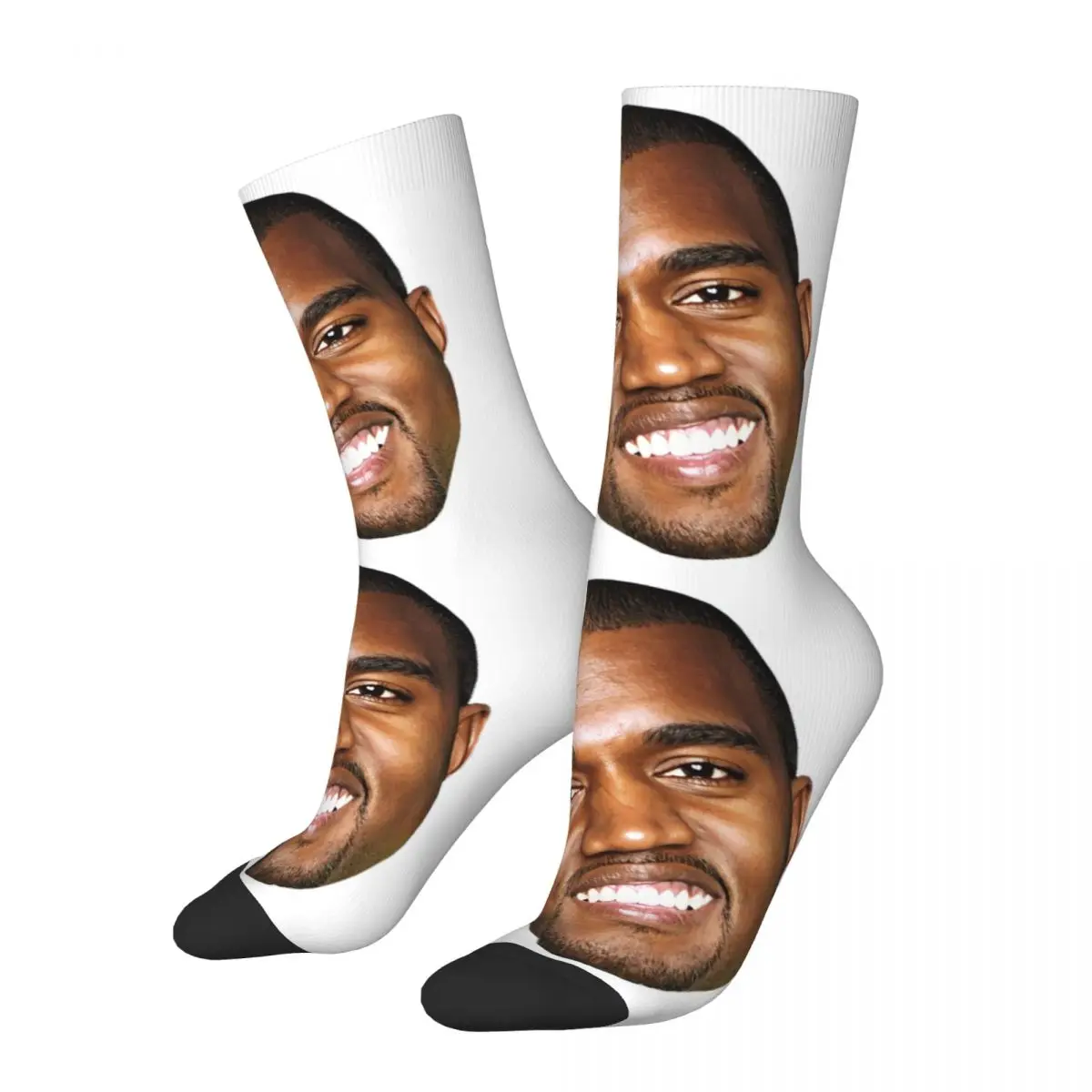 Fun Kanye West Socks for Women Men Cozy All Seasons Soft Middle Tube Socks Sweat Absorbing