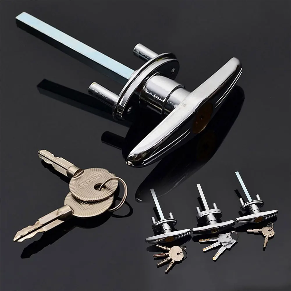 Mayitr Garage Door Opener T Lock Handle with 2 keys Secure For Caravans & Trailers