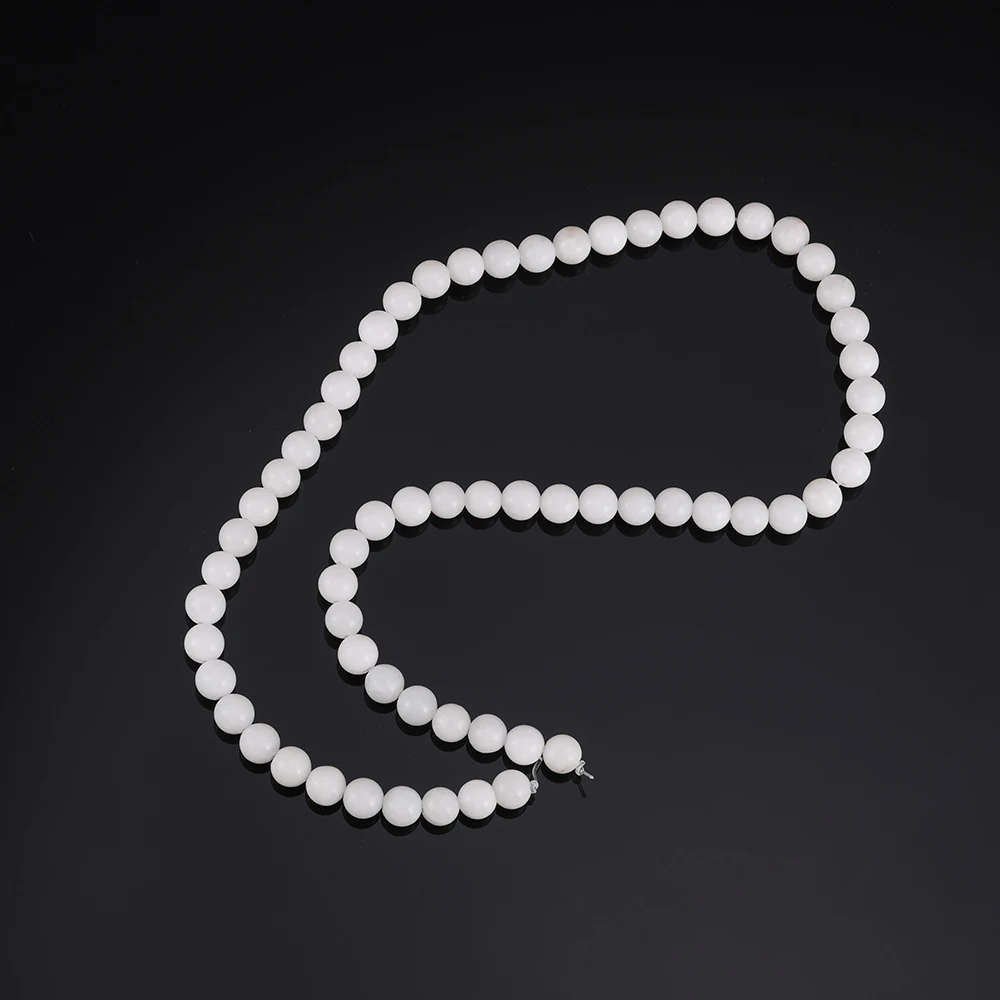 

Natural Stone Wholesale DIY Bracelet Natural Porcelain White Stone Scattered Bead Bracelet Necklace Semi-finished Beads