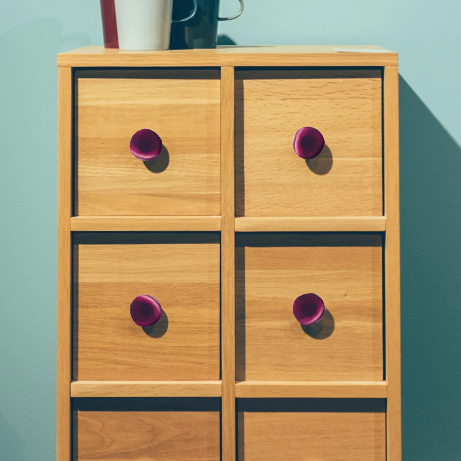 

Набор из 6 ручек для шкафов с дизайном под агат, прочные ручки-скобы под камень для кухонных шкафов, комодов и декора мебели