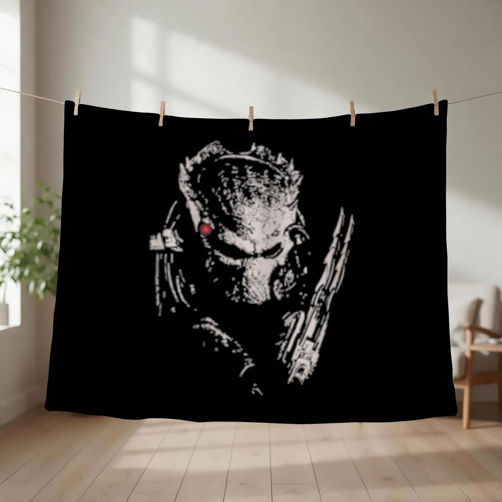 PREDATOR(BLACK) Throw Blanket couch cozy soft plush fuzzy picnic outdoor blanket