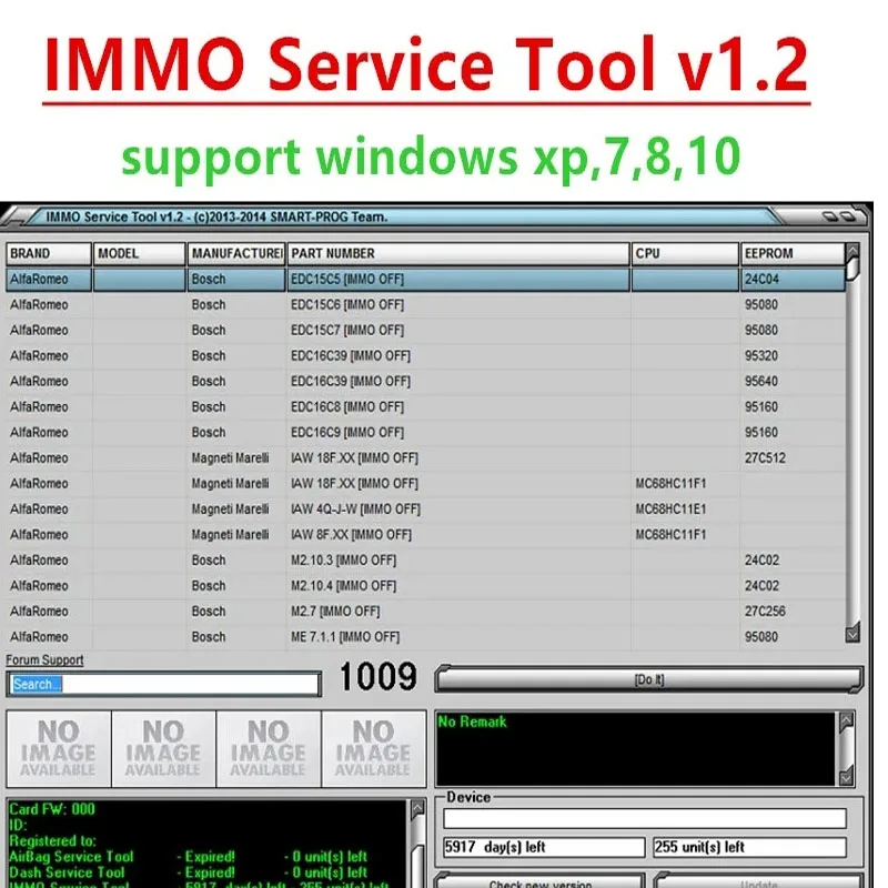 2024 Hot sale IMMO service tool v1.2 Edc 17 IMMO SERVICE TOOL V1.2 PIN Code and Immo off Works without Registration send DL/CD