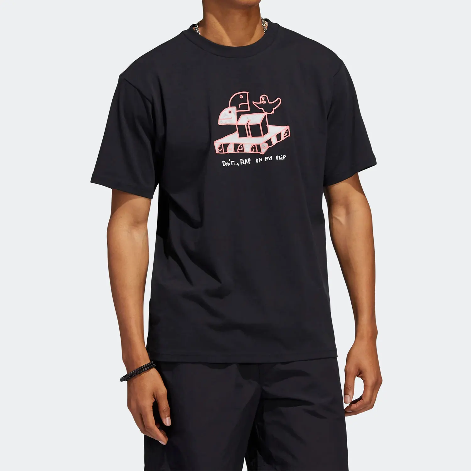 

Adidas Authentic Three Leaves Summer Men's Women's Cartoon Print Breathable Short Sleeve HC2193