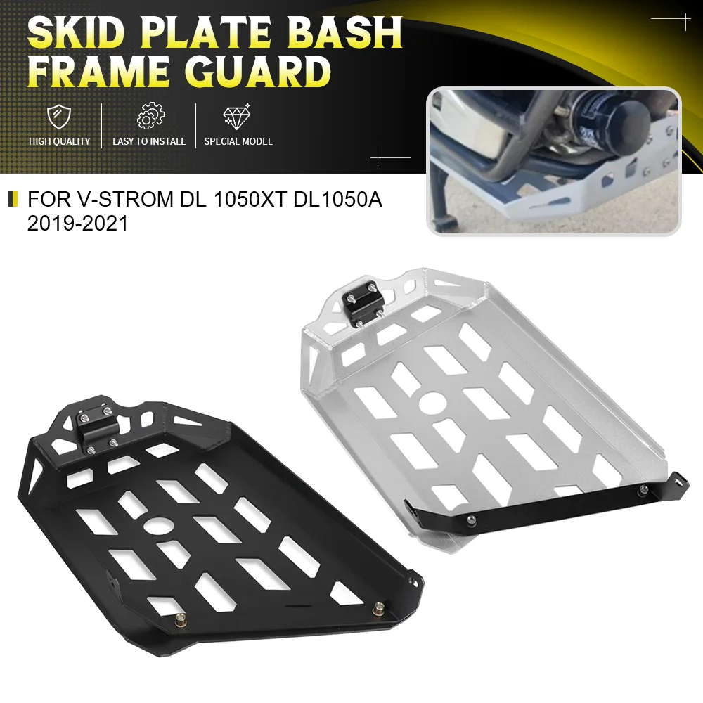 For Suzuki V-Strom DL 1050XT DL1050A 2019-2021 2020 Motorcycle Aluminum Skid Plate Bash Frame Guard Engine Shelter Bottom Bumper