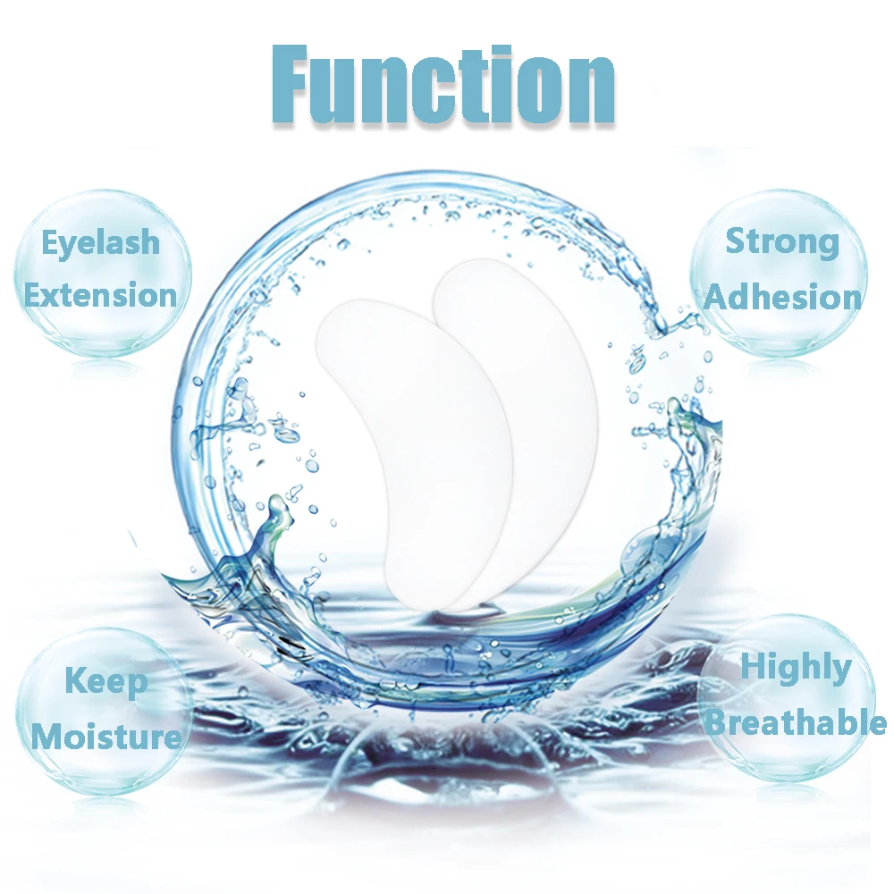 100 Pairs Wholesale Hydrogel Eyelash Patches Eyelash Extension Lint Free Under Eye Pads Eyelash Patches Tip Stickers Pads Makeup
