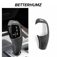 For BMW E60 X5 E70 X6 E71 Series 5 Made of Alcantara Wrap Car Interior Gear Shift Knob Protect Cover Trim Tuning Accessories
