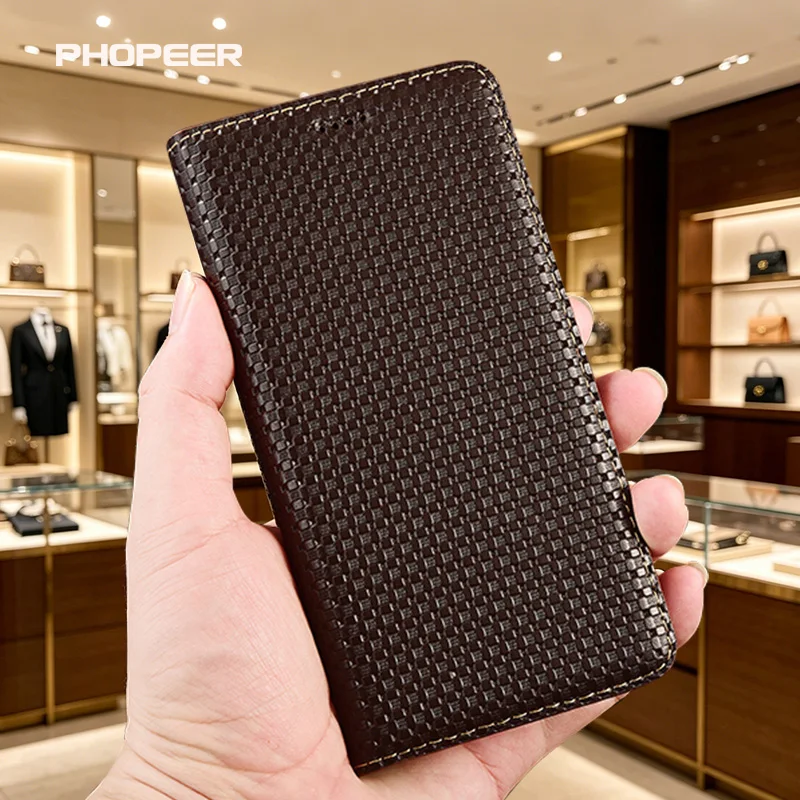 uxurious leather phone case for Oukitel IIIF150 Air1 Ultra Grass mat texture phone case card bag