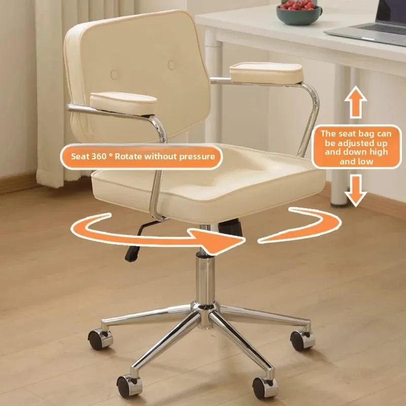 

Nordic Modern Swivel Desk Chair with Adjustable Height Ergonomic Computer Chair for Home Comfortable Back Support Task Chairs