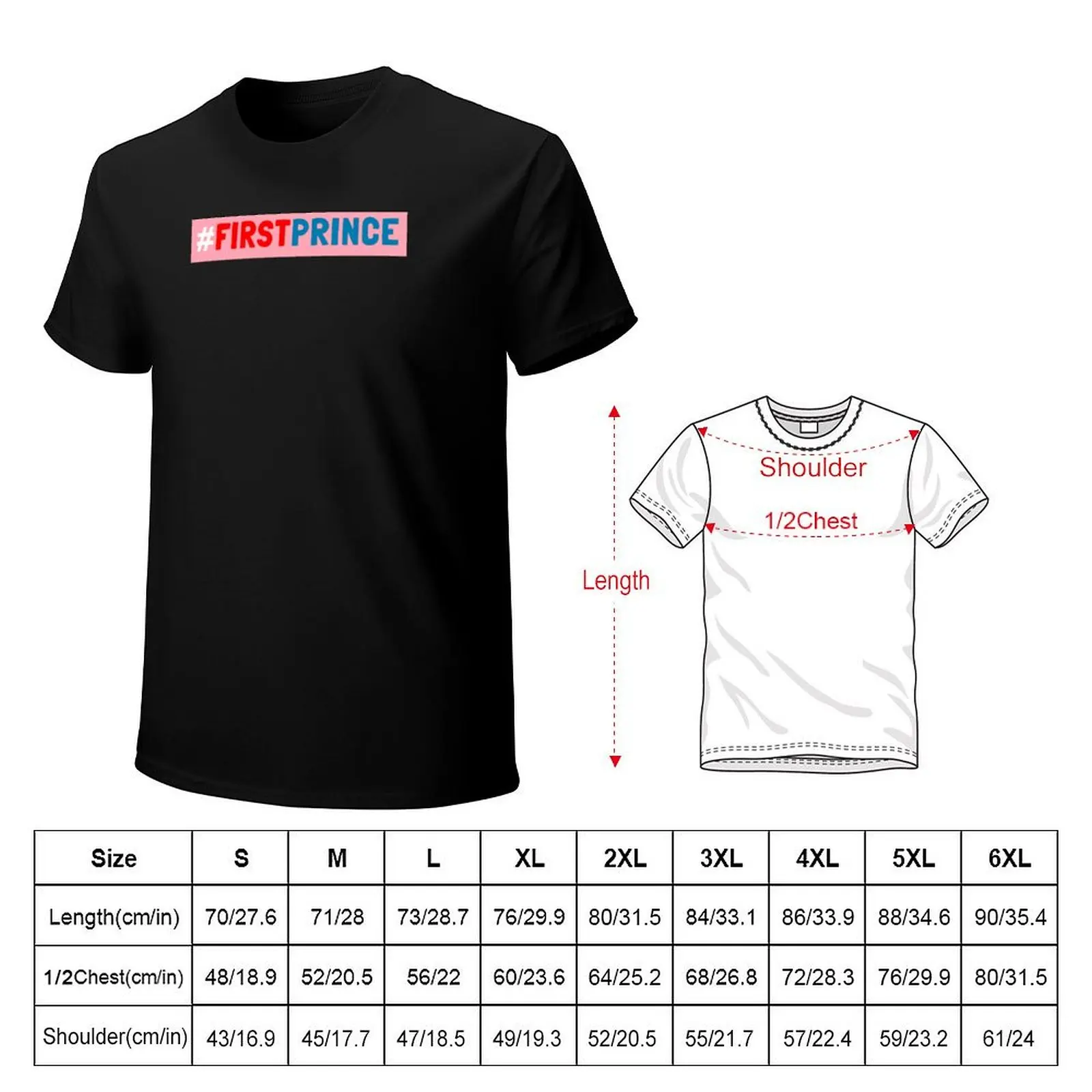 Red White and Royal Blue - Hashtag Firstprince T-Shirt Sweat Absorbing Sports Tee Shirt