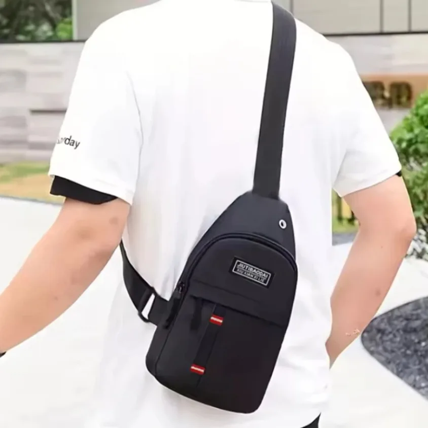 

Adjustable chest bag for both men and women, one shoulder diagonal cross single shoulder bag, Oxford cloth chest bag