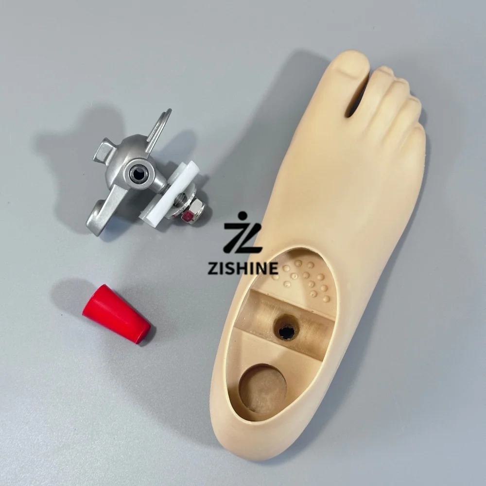 Prosthetic Single Axis Foot with Dynamic Ankle Joint Adapter Kit Polyurethane Artificial Foot Set Lower Limb Prosthetics