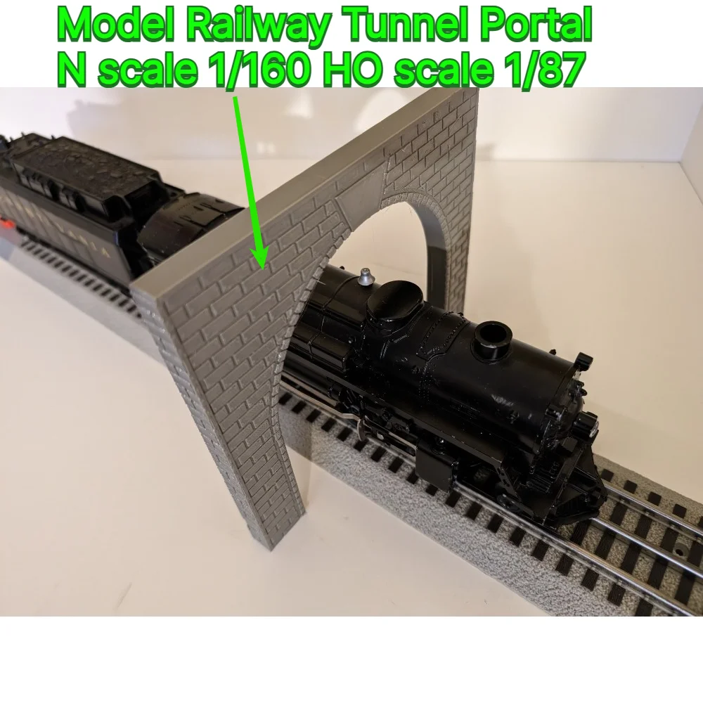 Model Railway Tunnel Portal N scale 1/160 HO scale 1/87 custom Train Layout Diorama Sand Table Scenery Decor Hobby Accessory