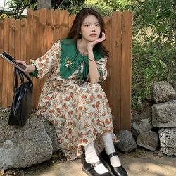 Plus Size 5XL 150kg Women's Dresses Summer One-piece Dress Floral Lolita Women's clothing Party Elegant Sweet Long Dresses
