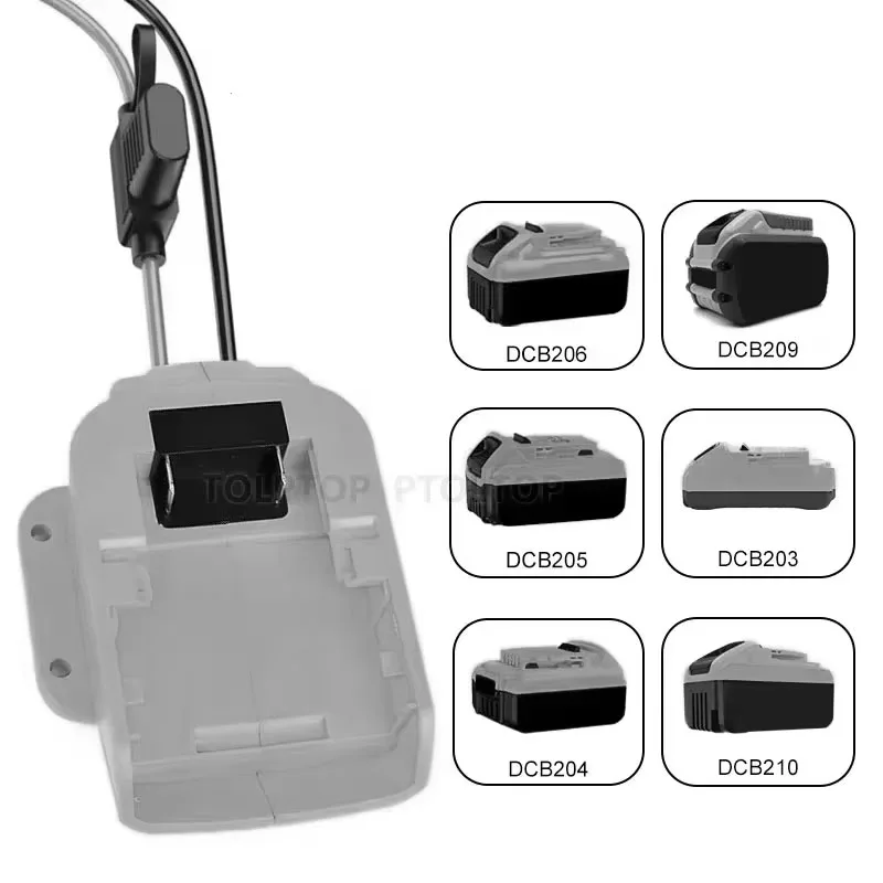 Car Jumper Cables for DEWALT/ Makita/Milwaukee 18V 20V Li-ion Batteries Auto Accessories Adapter Car Supercharger Cables