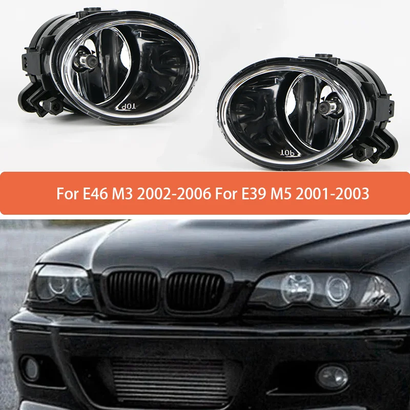 Fog Lamp Assembly With Bulb For E46 M3 2002-2006 For E39 M5 2001-2003 Front Bumper Light Anti Fog Light 63177894017 63177894018