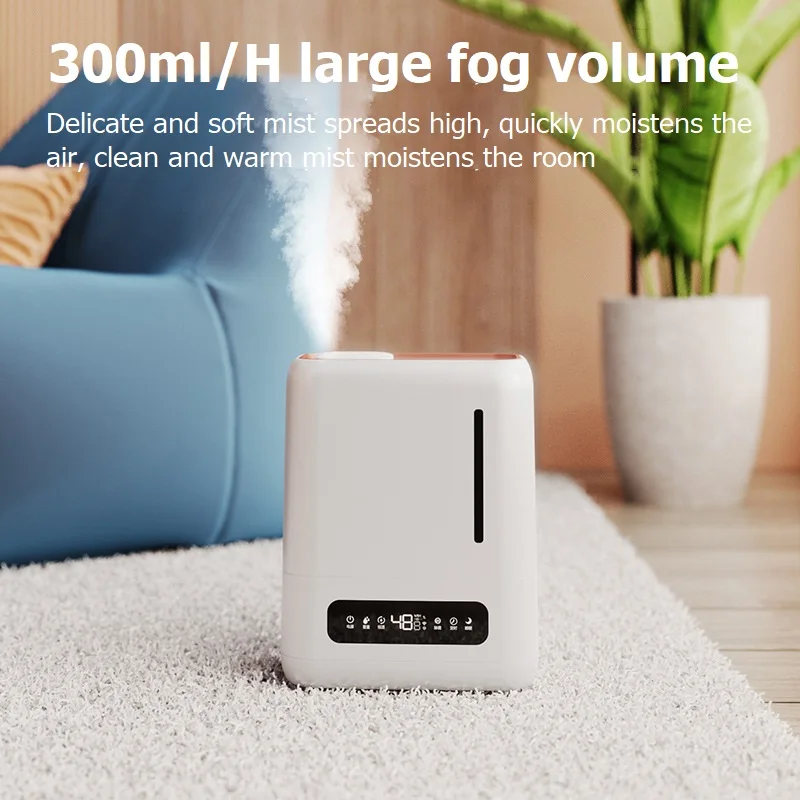 4L Ultrasound Air Humidifier With LCD Screen Display Home Large Capacity Aroma Essential Oil Diffuser UV Sterilization Atomizer