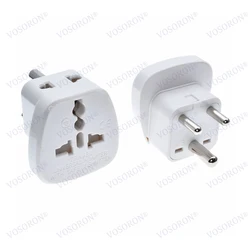 INDIA, Sri Lanka Type D Travel Adapter With 2 Power Outlet Black Color 1 TO 2 TO UK US AU Wall Socket Power Plug