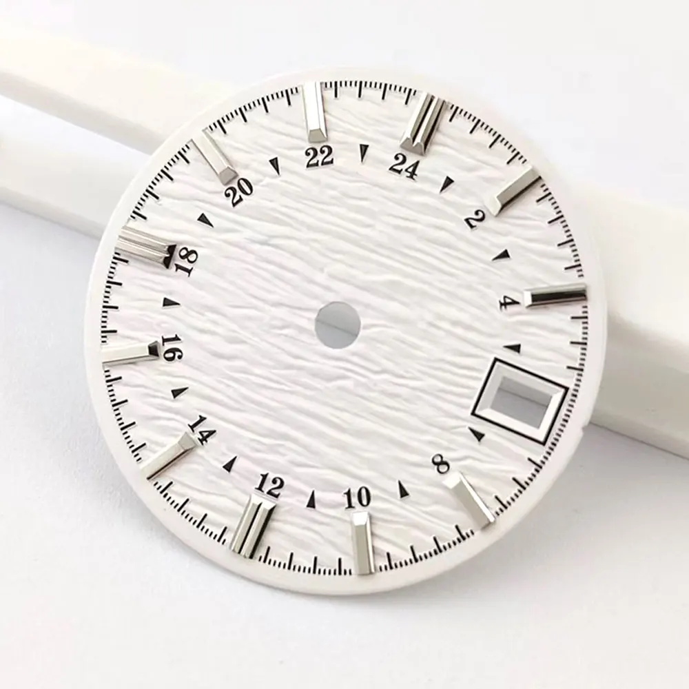 28.5mm dial nh34/nh35 dial Watch dial custom logo water ripple surface refit dial suitable for nh34/nh35 movement