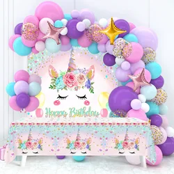 Unicorn Balloon Garland Arch Kit Ballon Unicorn Birthday Party Decoration Kids Gender Reveal Baptism Baby Shower Girl Decor