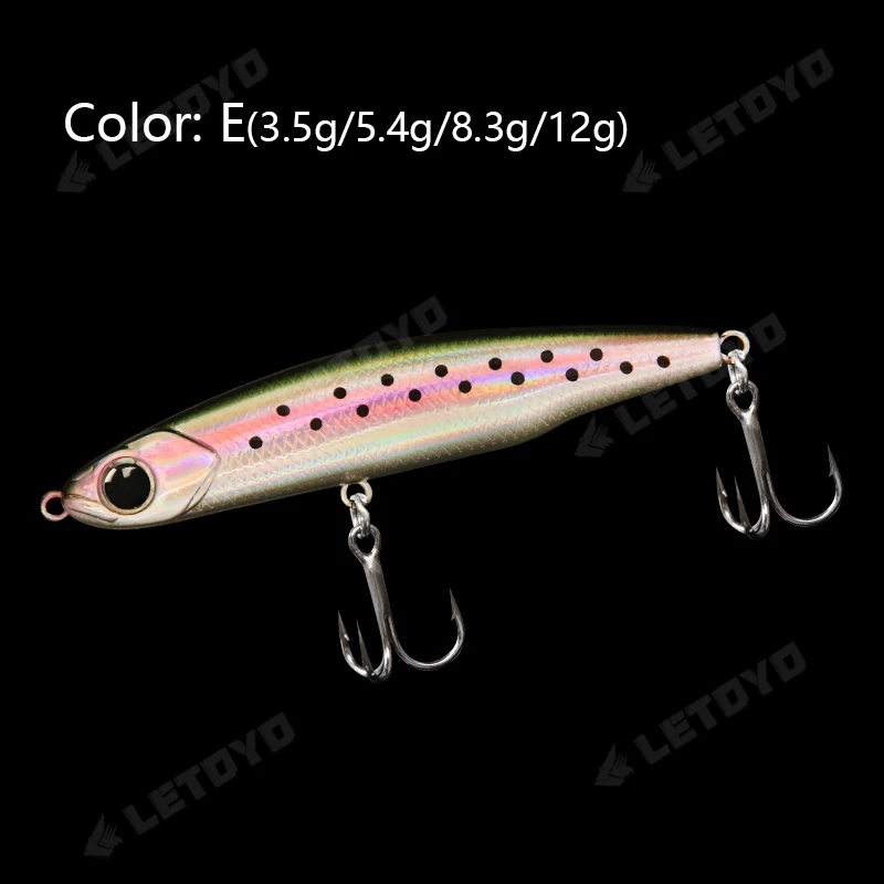 LETOYO Sinking Pencil 17g 12g-3,5g Künstlicher Köder harte Köder Forellenbassköder Wobbler für Hechtfischen Köder Spinning Stickbait