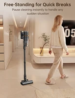 Cordless Stick Vacuum Cleaner 600W/58Kpa/up to 65 Mins Running Time 3 Suction Modes Washable HEPA Filter Digital Display 4-in-1 Handheld Vacuum Self Standing Anti-Clog Roller Brush for Hardwood Carpet Pet Hair US Household 5