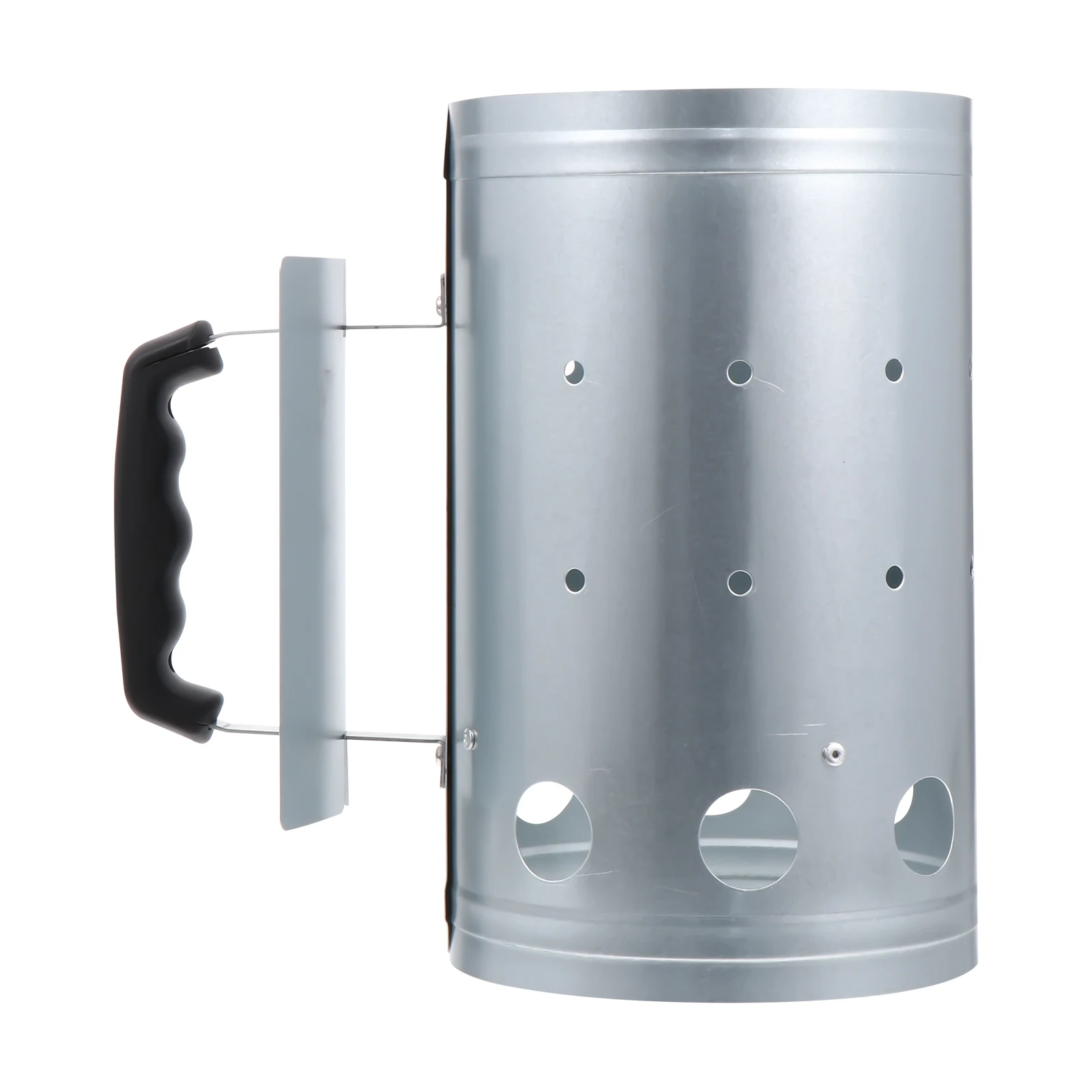 

Outdoor Portable Charcoal Bucket Galvanized Sheet BBQ Tool Chimney Starter Fire Ignition Barrel Heat Resistant H Barbecue