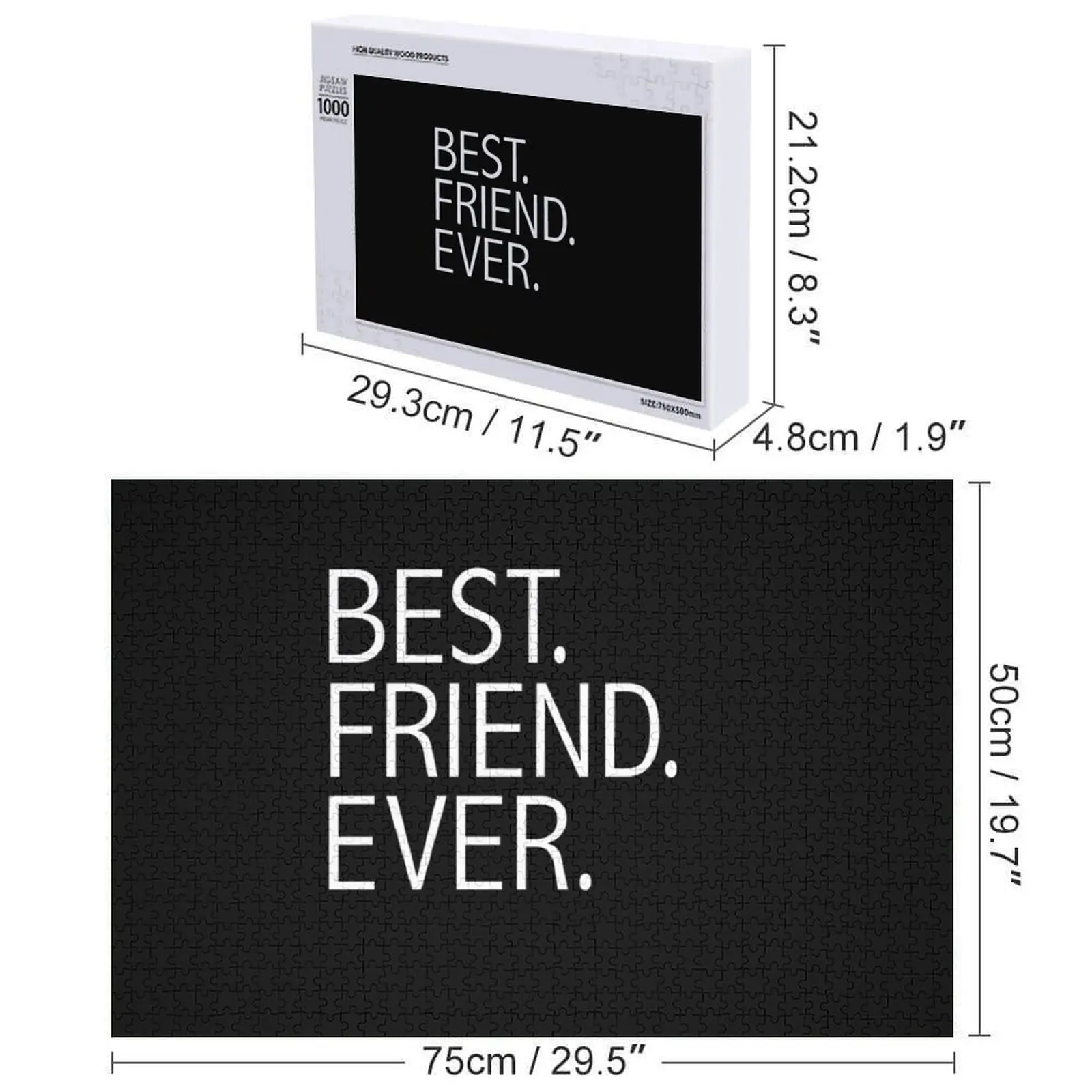 เพื่อนที่ดีที่สุดตลอดกาล BFFs จิ๊กซอว์พัซเซิล รูปภาพส่วนตัว ชื่อส่วนตัว ปรับแต่งได้