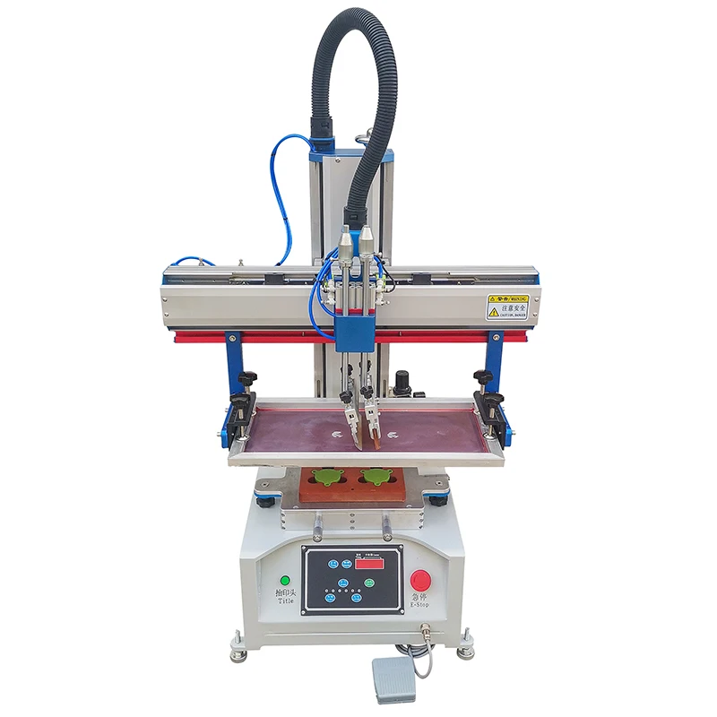 Pneumatic Desktop Flat Screen Printing Machine, Semi automatic Screen Printing Machine For Stationery Products