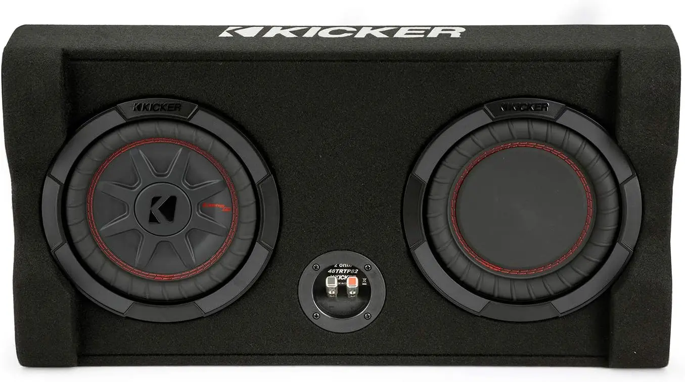 Caisson de basses de voiture compact de 8 pouces avec radiateur passif, 2 ohms, conception cachée pour les basses améliorées