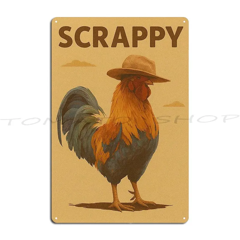 Scrappy Vintage Poster Metal Sign Club Decoration Cinema Party Customize Tin Sign Poster