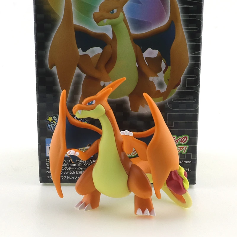 Takara Tomy Tomica Moncolle  Pokemon Figures Super Flame Dragon  Miniature Kids Toys  Dolls Diecast Resin Collection