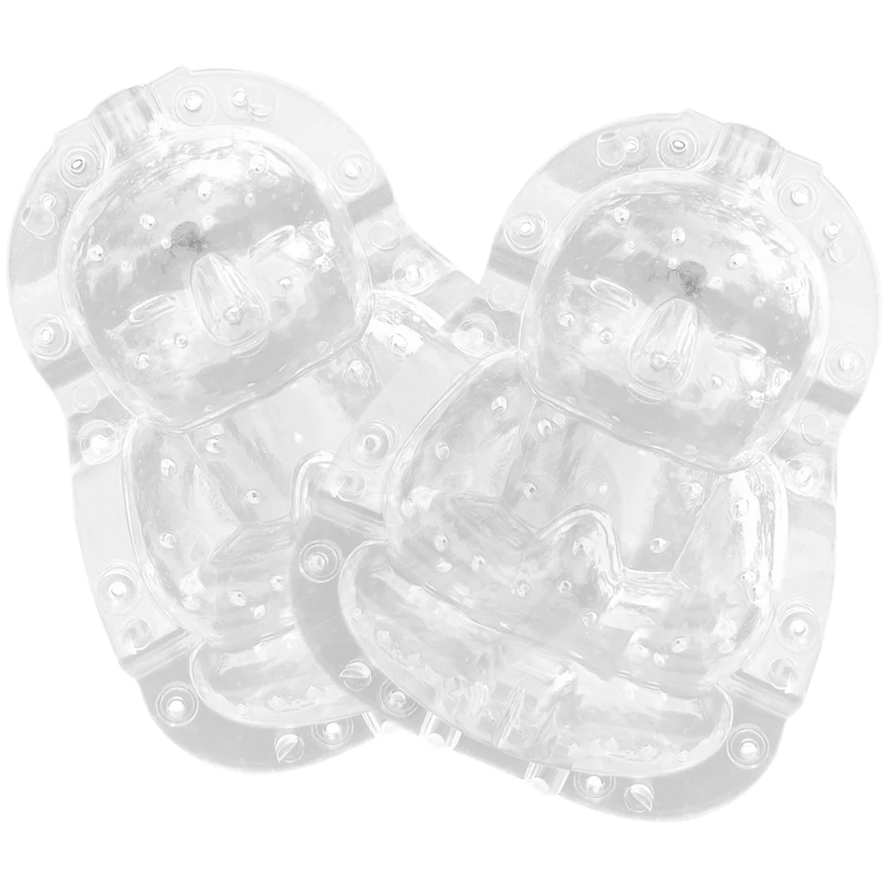 

2pcs Buddha Shape Molds 10cm Transparent PC Fruit Growing Melon Mold Adorable Forming Tools Gardening Fun Hardware Accessories
