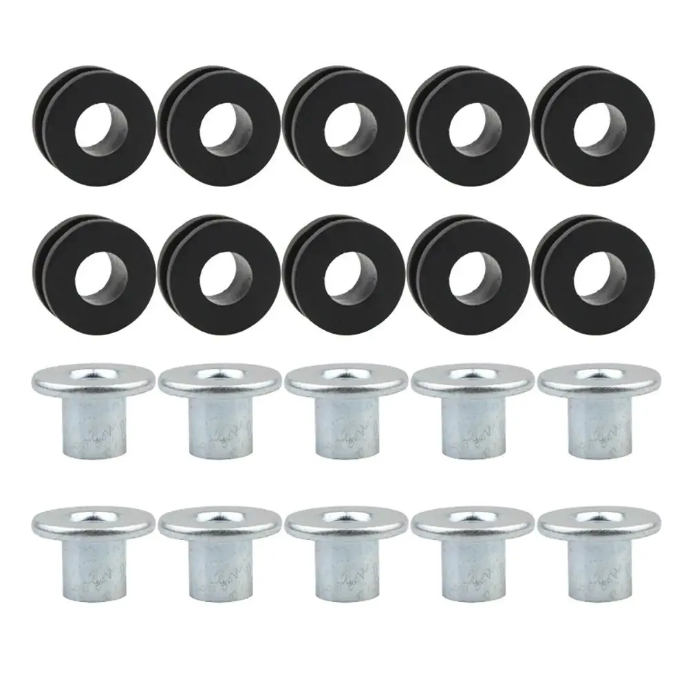 

10Pcs/Set Rubber Steel Rubber Grommets Universal Shock Absorption Motorcycle Fairing Bolts Cushions Pads Kit Assortment