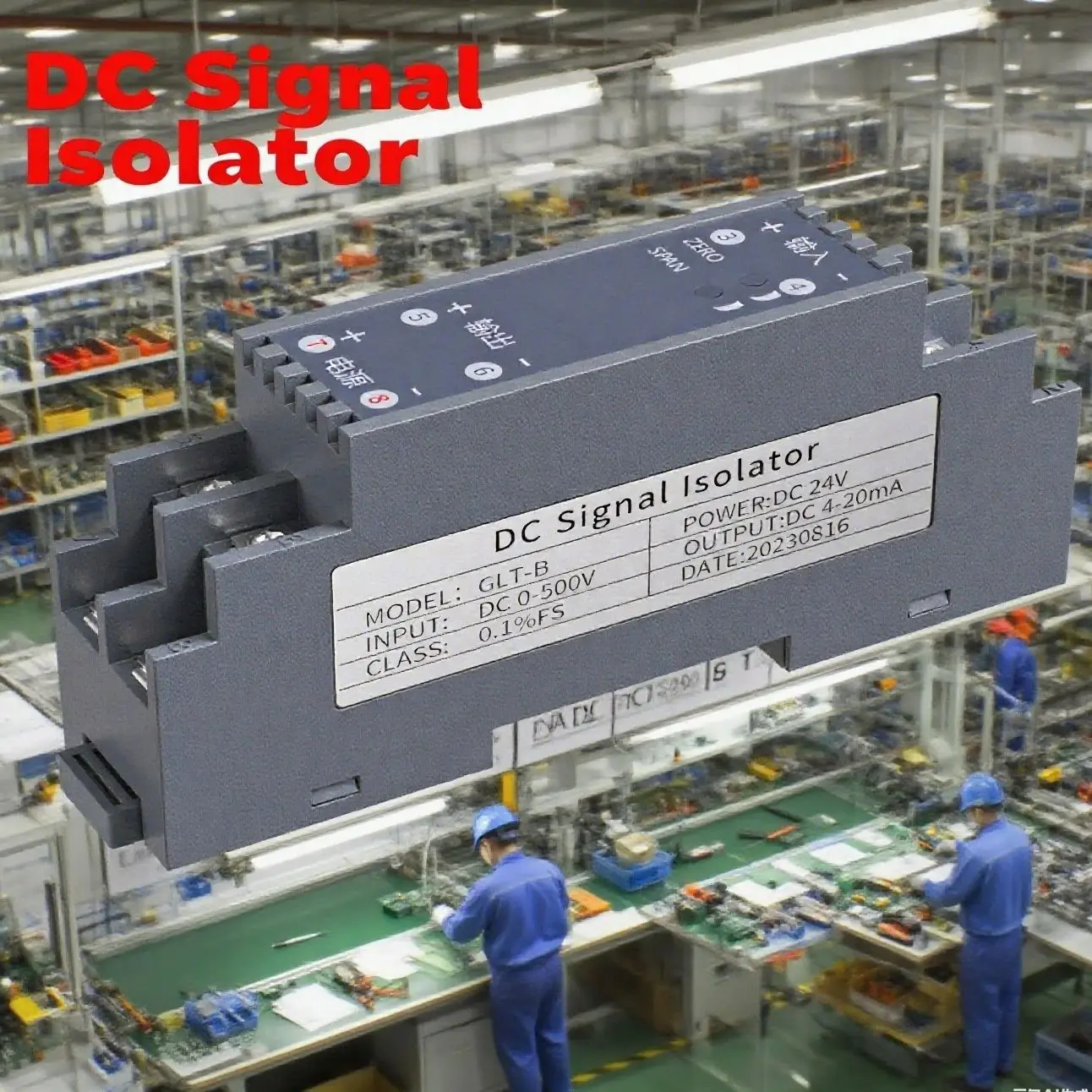 0-10V DC Voltage Analog 4-20mA Signal Conditioner Signal Isolator 0-75mV 0-20mA  0-5V Signal Converter to PLC 0-1000V DC0-10A