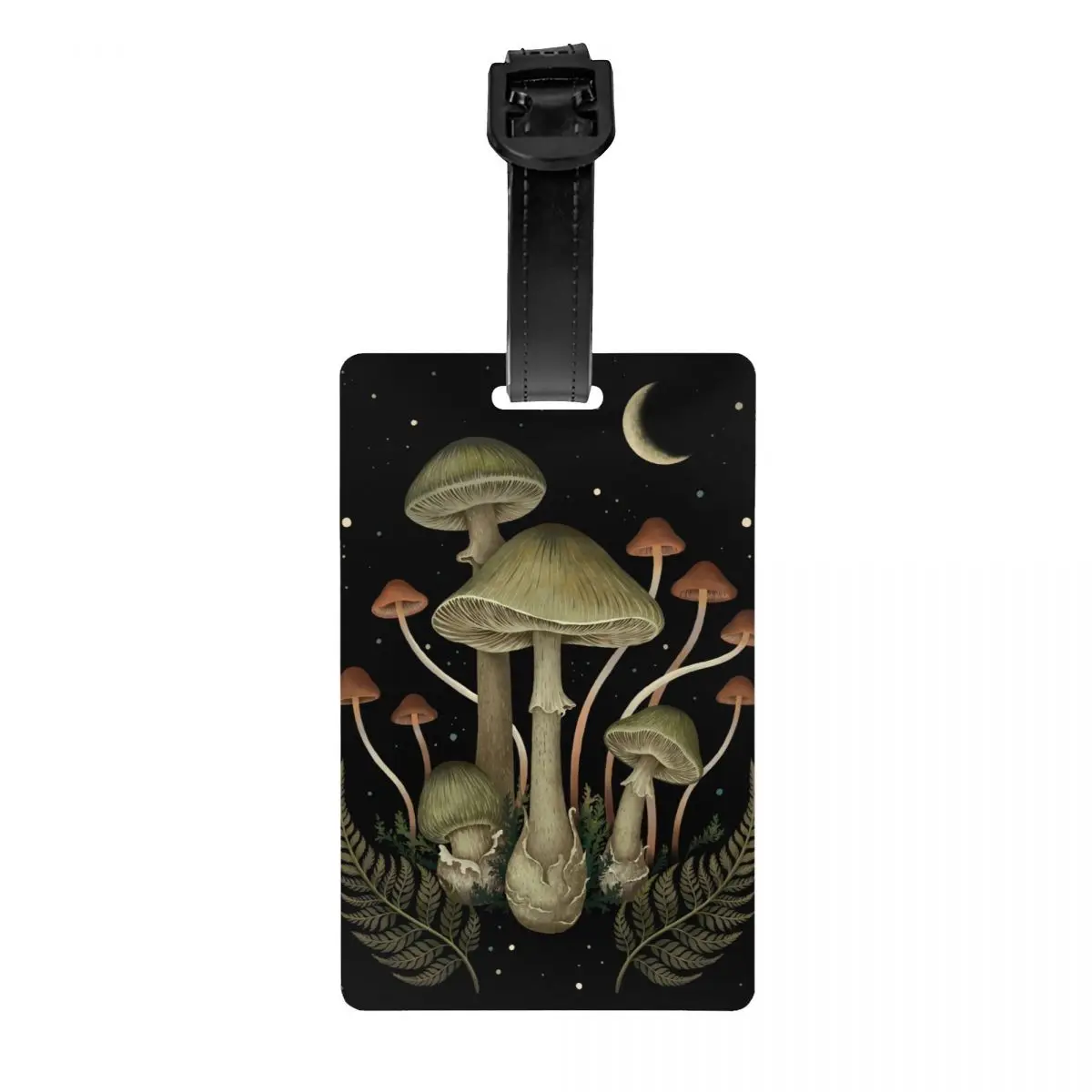 Custom Mushroom Luggage Tag for Suitcases Death Cap Privacy Cover Name ID Card