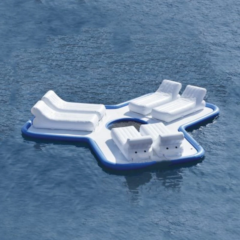 Raftfloating Pontoon Dock Dock Floats Inflatable Cabana Float Dock Platform