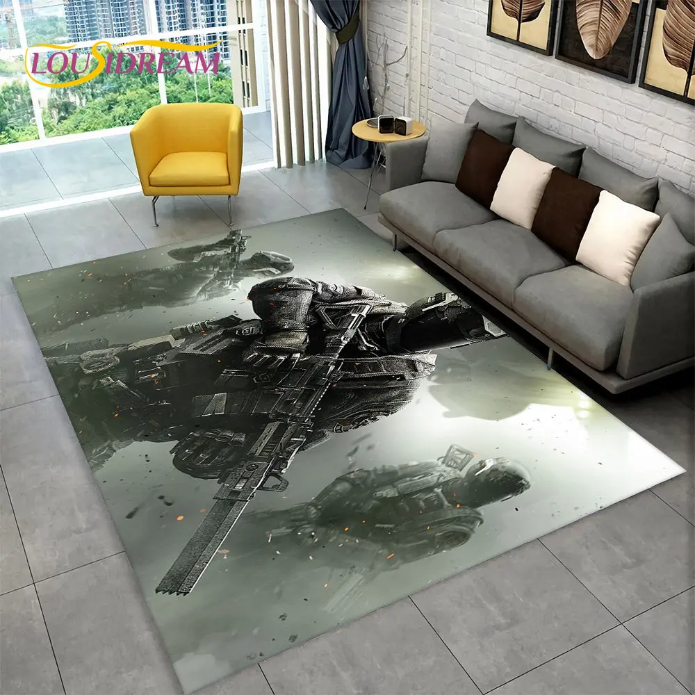 3D COD, Call of Duty Game,Gamer Area Rug,Carpet Rug for Living Room Bedroom Sofa Doormat Decoration,Kid Play Non-slip Floor Mat