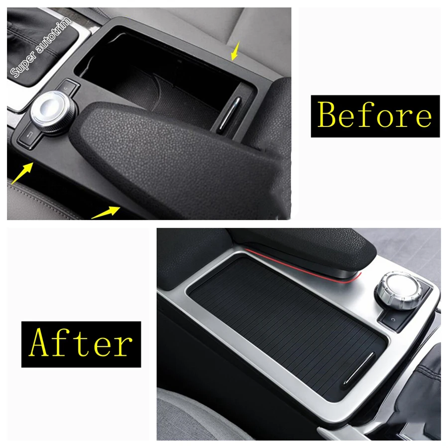 Central Control Water Cup Holder Panel Frame Cover Trim For Mercedes Benz E Class W212 Coupe 2010 2011 ABS Accessories Interior