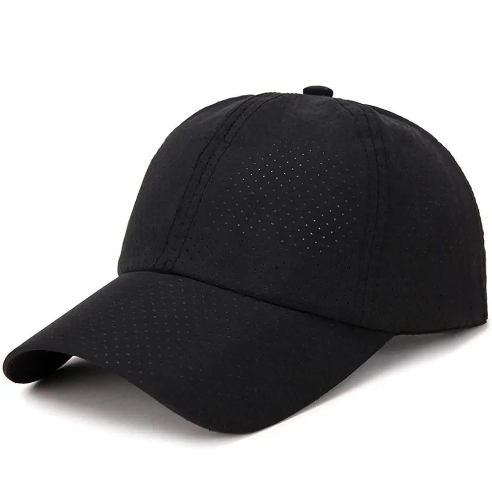 الرجال النساء سريعة الجافة قبعة بيسبول تنفس قابل للتعديل قبعة من أوت دور رقيقة شبكة Snapback قبعات رياضية المشي لمسافات طويلة التخييم